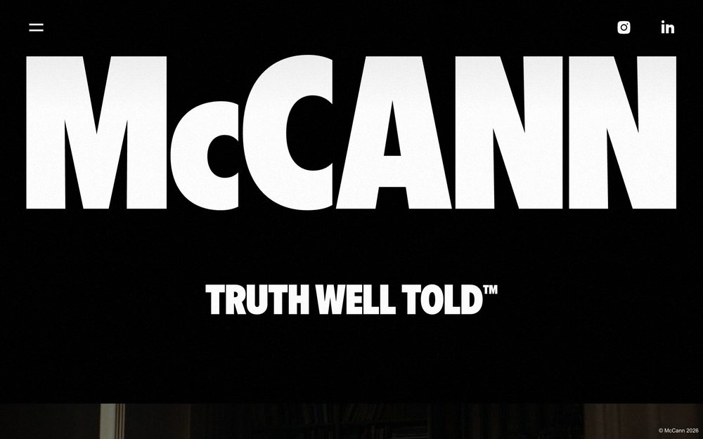 Captura de la web de McCann Lima, agencia de marketing en Perú