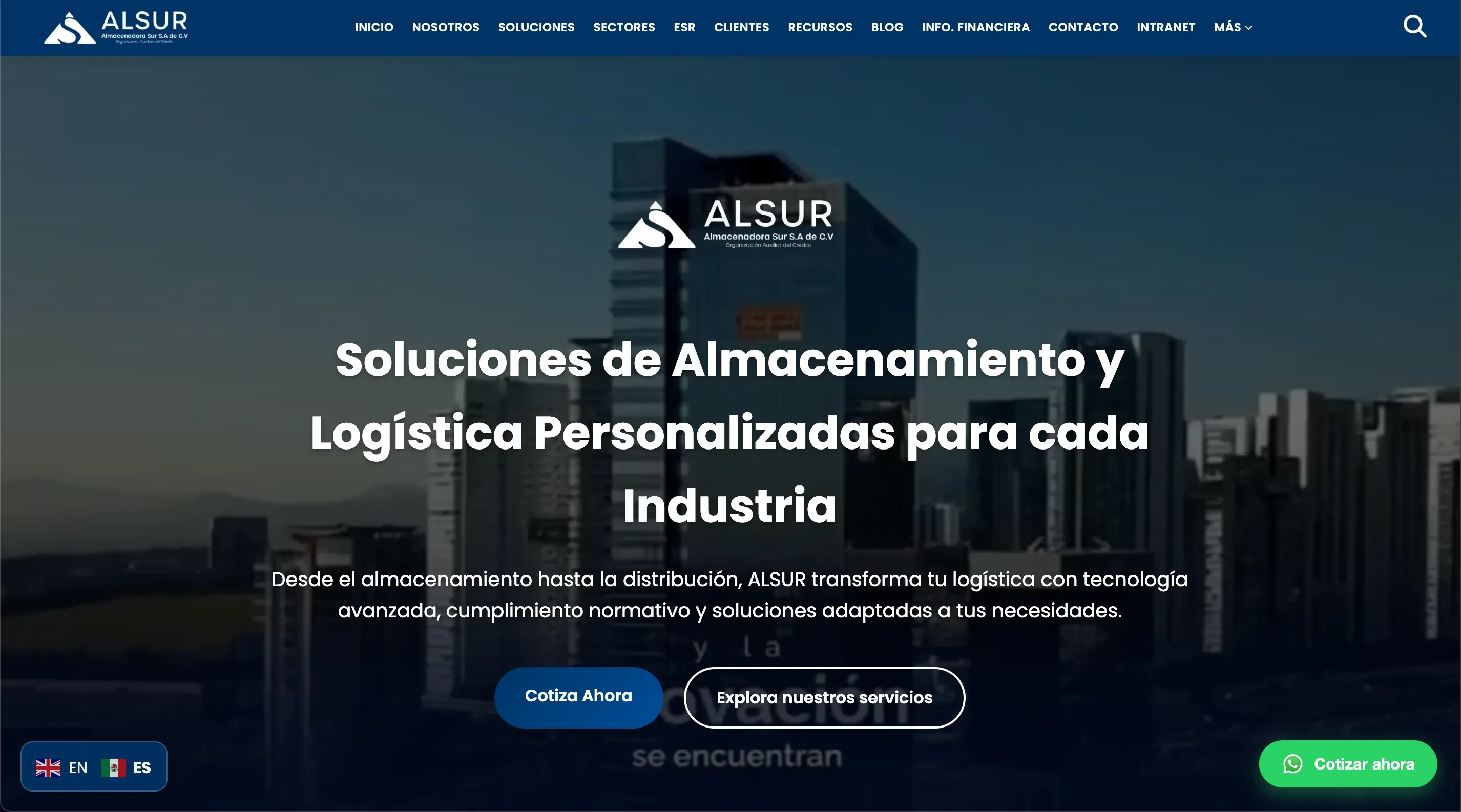 ALSUR — web corporativa de logística