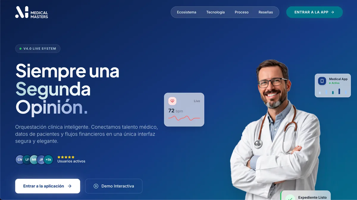 Medical Masters — plataforma médica profesional